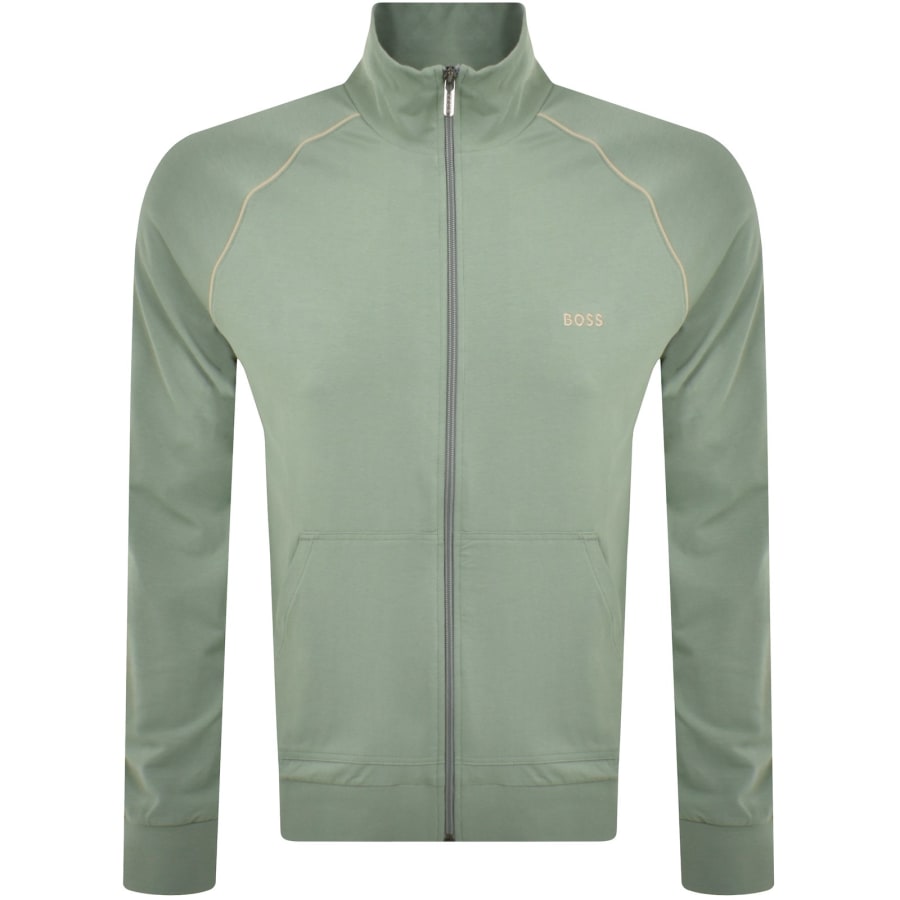 BOSS Full Zip Sweatshirt Green Mainline Menswear United States